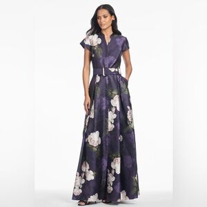 SACHIN & BABI Marta Gown Floral A-Line Maxi Dress